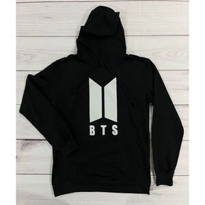 BTS JIMIN 95 Womens Medium Pullover Crew Neck Black Long Sleeve Sweater Kpop
